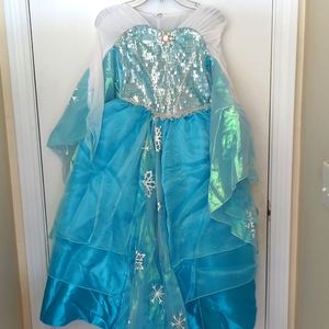 NWT Disney's Frozen Queen Elsa Deluxe Costume Princess Dress Girls 7/8